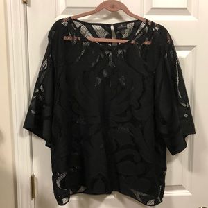 Black Lace Blouse